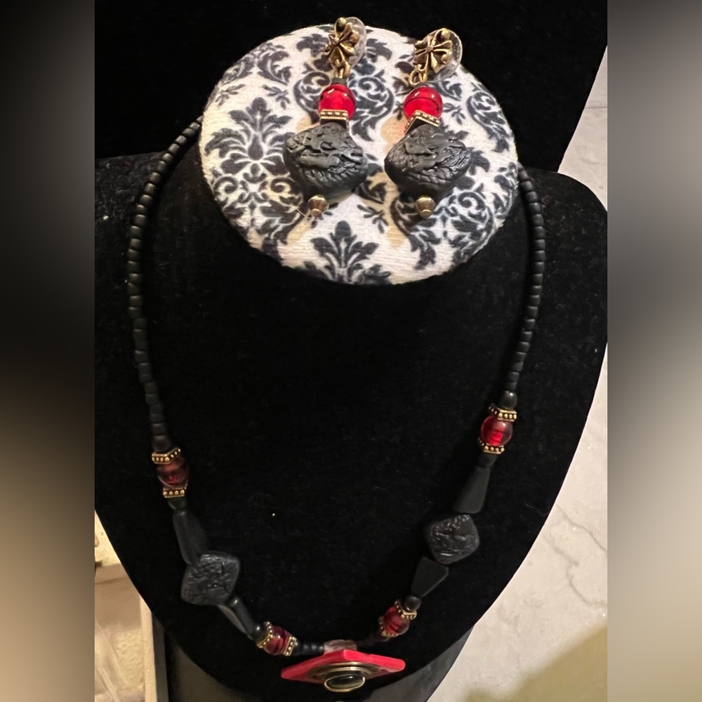 Vintage necklace with matching earrings